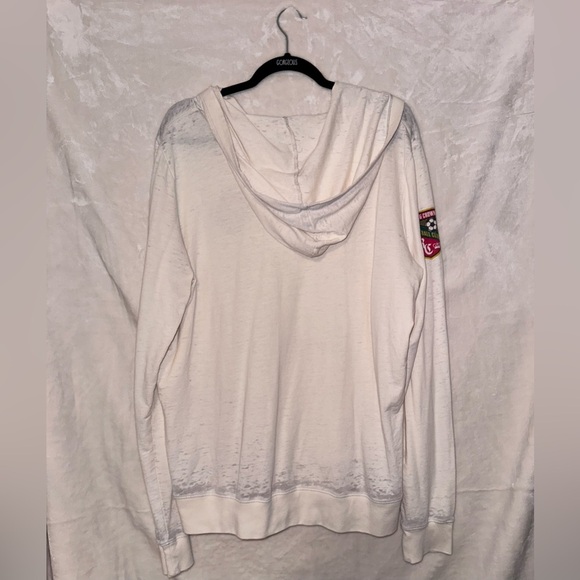 DisneyParks🌹Rose & Crown Pub Long-sleeve Burnout Hoodie Tee-Shirt,size XXL,RARE - Picture 3 of 7